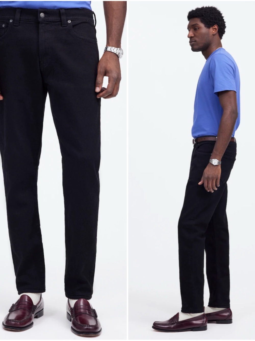 Madewell Athletic Slim Jeans: COOLMAX Denim Edition Black Mens 30x30 NWT - Picture 2 of 13